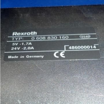 REXROTH SE301 TIGHTENING CONTROLLER 0 608 830 160 *kjs*