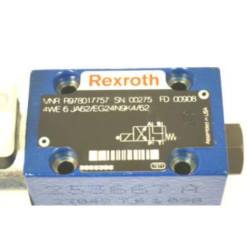 NEW REXROTH R978017757 CONTROL VALVE 4WE 6 JA62/EG24N9K4/62