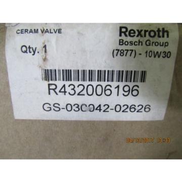 REXROTH CERAM VALVE R432006196 NEW