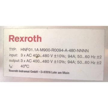 REXROTH BOSCH   SERVO DRIVE   HNF01.1A-M900-R0094-A-480-NNNN    60 Day Warranty!