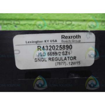 REXROTH R432025890 SNGL REGULATOR  *NEW AS IS*