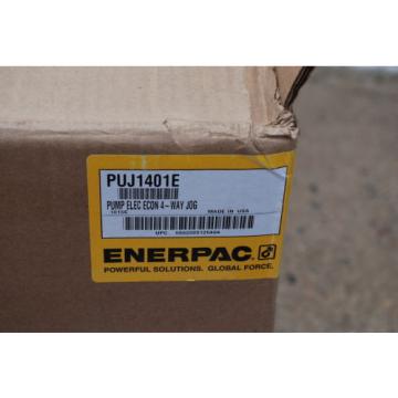 ENERPAC PUJ1401E HYDRAULIC 4 WAY VALVE new 230 volt Pump
