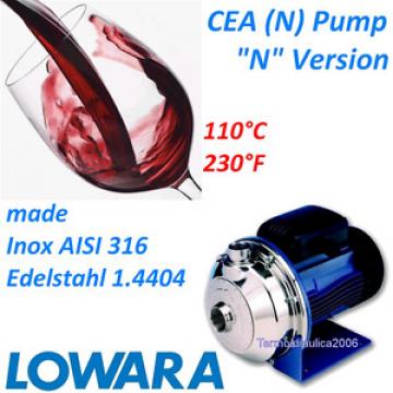 Lowara CEA AISI 316 Centrifugal CEA370/5N/P 3KW 4HP 3x230/400V 50HZ Z1 Pump