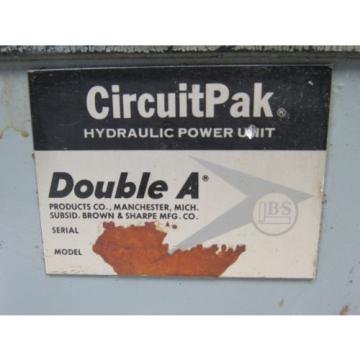 Circuitpak Double A Hydraulic Power Unit W/1/2Hp Baldor Motor 230/460V 3 Ph Pump