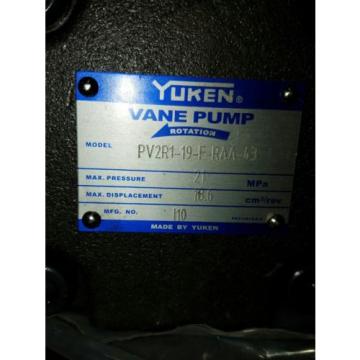 YUKEN VANE PV2R19FRAA43 Pump