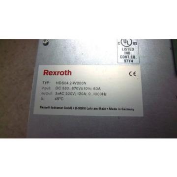 REXROTH INDRAMAT DRIVE CONTROL HDS04.2-W200N USED HDS042W200N