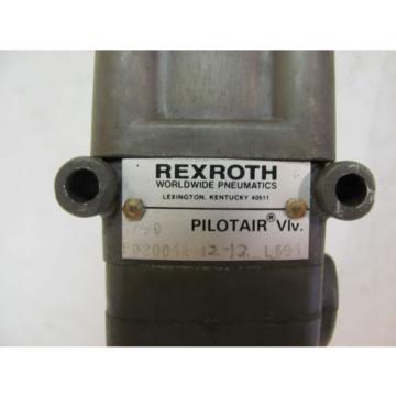 Rexroth Pilotair PD20044-12-12 Pneumatically Actuated Pilot Valve, Air, New