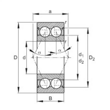 Angular contact ball bearings - 30/7-B-2Z-TVH