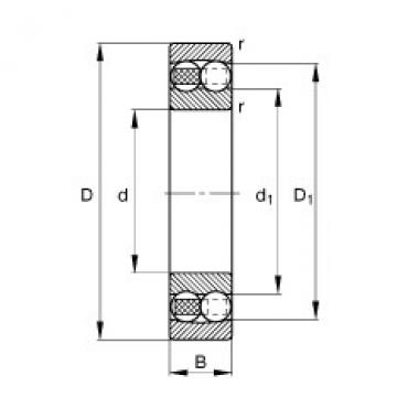 Self-aligning ball bearings - 1213-TVH