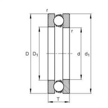 Axial deep groove ball bearings - 51107