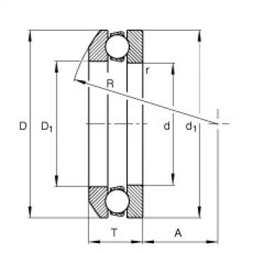 Axial deep groove ball bearings - 53338-MP