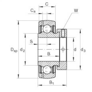 Radial insert ball bearings - GRAE50-XL-NPP-B