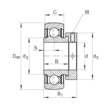 Radial insert ball bearings - RAE15-XL-NPP-B