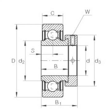 Radial insert ball bearings - RA104-NPP