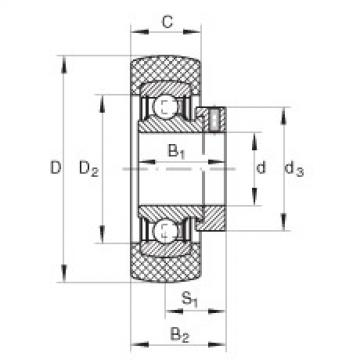 Radial insert ball bearings - RABRB35/80-XL-FA106