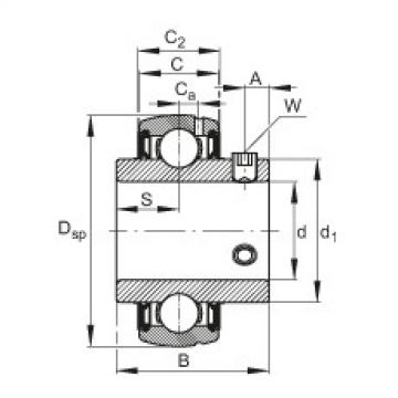 Radial insert ball bearings - SUC206