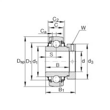Radial insert ball bearings - G1111-KRR-B-AS2/V
