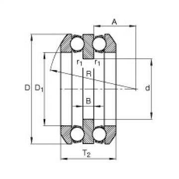 Axial deep groove ball bearings - 54207 + U207