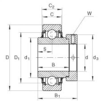 Radial insert ball bearings - E35-XL-KLL