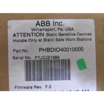 ABB PHBDIO-40010000 TERMINAL BASE DIGITAL I/O *NEW IN BOX*