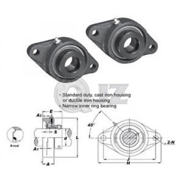 2x 1/2in 2-Bolts Flange Units Cast Iron SAFL201-8 Mounted Bearing SA201-8G+FL203