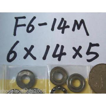 (10) 6 x 14 x 5 mm F6-14M Axial Ball Thrust quality Bearing 3-Parts 6*14*5 ABEC1