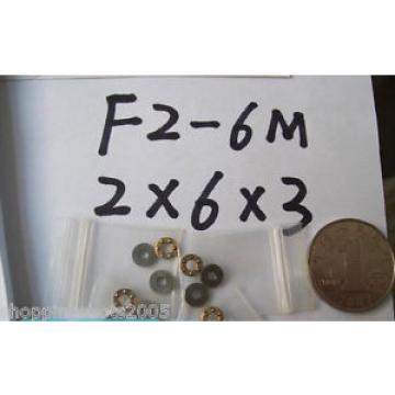 10 pcs 2 x 6 x 3 mm F2-6M Axial Ball Thrust quality Bearing 3-Parts 2*6*3 ABEC1