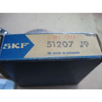 SKF Thrust Ball Bearing 51207 J9 Thrust Ball Bearing ,  Axial-Rillenkugellager  35mm X 62mm X 18mm
