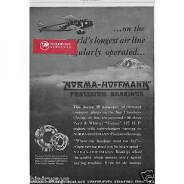 BOEING AIR TRANSPORT MODEL 80A 18 PAX AIRLINER LONGEST ROUTE 1930 BEARINGS AD