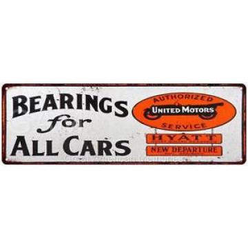 United Motors Bearings for All Cars Vintage Look Reproduction 6x18 Sign 6180300