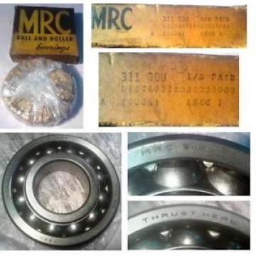 NEW MRC 311RDU angular contact ball bearing 311 RDU  ABEC 1/2 pair
