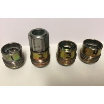 OEM Wheel Lug Nut Lock Kit for Chevy GMC Cadillac 7/8&#034; 14x1.5 Steel Open End