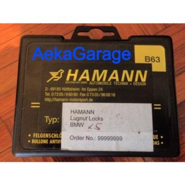 Hamann Safety Lock Lug Nuts E53 X5 E65 7 Series E83 X3