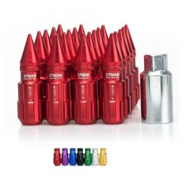 RED Tuner Extended Anti-Theft Wheel Security Locking Lug Nuts M12x1.25 20pcs