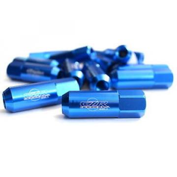 20PC CZRracing BLUE EXTENDED SLIM TUNER LUG NUTS LUGS WHEELS/RIMS FOR MITSUBISHI