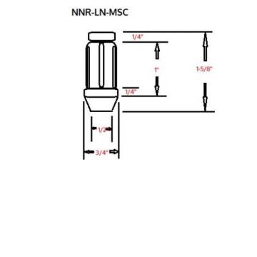 NNR Type M Steel Wheel Lug Nuts &amp; Locks Close Ended Gold 41mm 12x1.5 20pcs