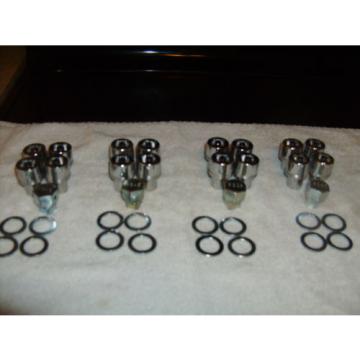 Set of Qty 16 ChromeMag Wheel Lug nuts with Locking keys 12mm x 1.25 N  OS