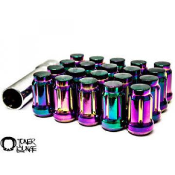 Z RACING TUNER SPLINE STEEL NEO CHROME 20 PCS 12X1.25MM CLOSED ENDED LUG NUTS