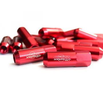 16PC CZRracing RED EXTENDED SLIM TUNER LUG NUTS LUGS WHEELS/RIMS FOR MITSUBISHI