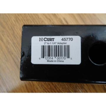 Curt 45770 Receiver Adapter Sleeve Adapts 2&#034; Receiver To 1-1/4&#034; 4&#034; Length
