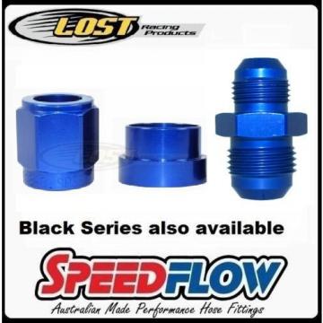 Speedflow 6AN AN6 AN-6 Male to 5/16&#034; 8mm Hard Line Tube Sleeve Adapter Fitting