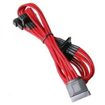 BitFenix 20cm Molex to 4x SATA Adapter - Sleeved Red/Black