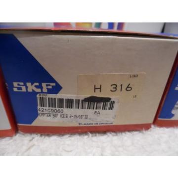 SKF H 316  Adaptor Sleeve for 2-15/16 inch ID H316 NIB Lot of 3