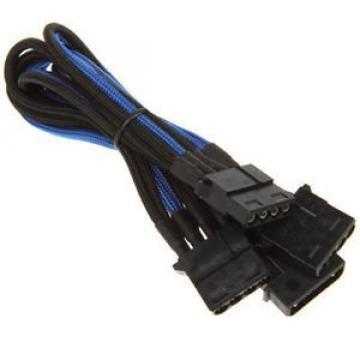 Cavo BitFenix Molex su 3x Molex Adapter 55 cm - sleeved nero/blu *CLCSHOP*