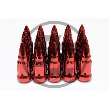 Z RACING BULLET RED STEEL LUG NUTS 12X1.5MM EXTENDED KEY TUNER CLOSED