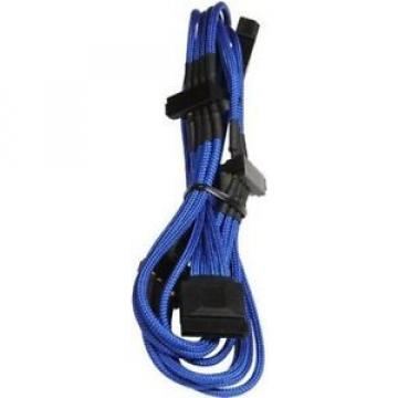 Cavo BitFenix Molex su 4x SATA Adapter 20 cm - sleeved blu/nero *CLCSHOP*