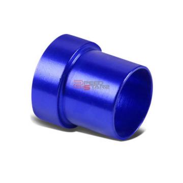 BLUE 8-AN AN8 TUBE SLEEVE FLARE FITTING ADAPTER FOR ALUMINUM/STEEL HARD LINE