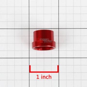 RED 10-AN AN10 TUBE SLEEVE FLARE FITTING ADAPTER FOR ALUMINUM/STEEL HARD LINE