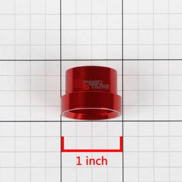 RED 12-AN AN12 TUBE SLEEVE FLARE FITTING ADAPTER FOR ALUMINUM/STEEL HARD LINE