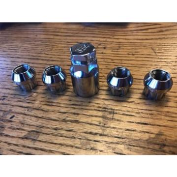 Wheel Locks 14x1.5 Open End Bulge Acorn Locking Nuts New 1X set